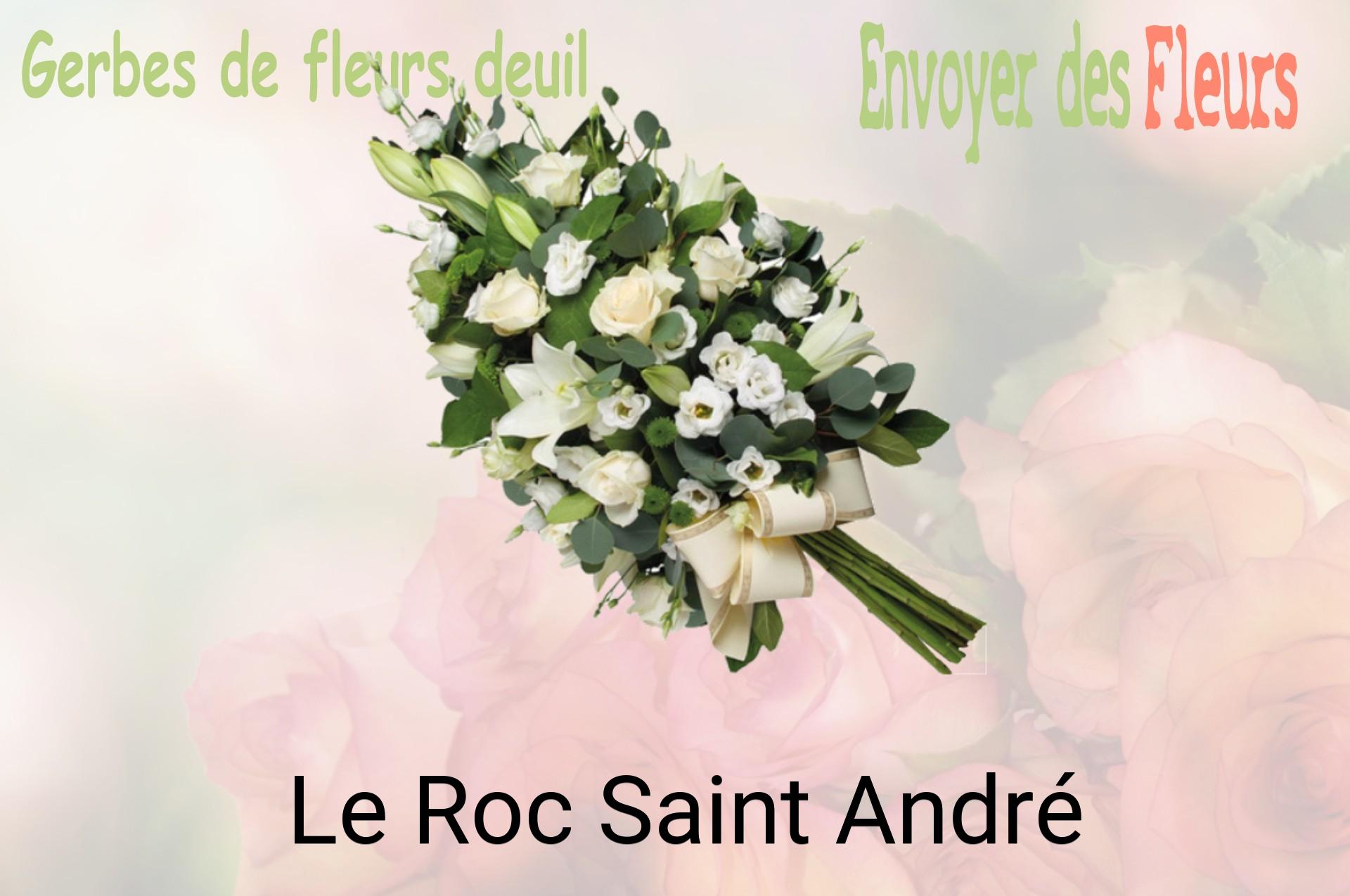 Gerbe de fleurs de deuil livrée à Le Roc-Saint-André